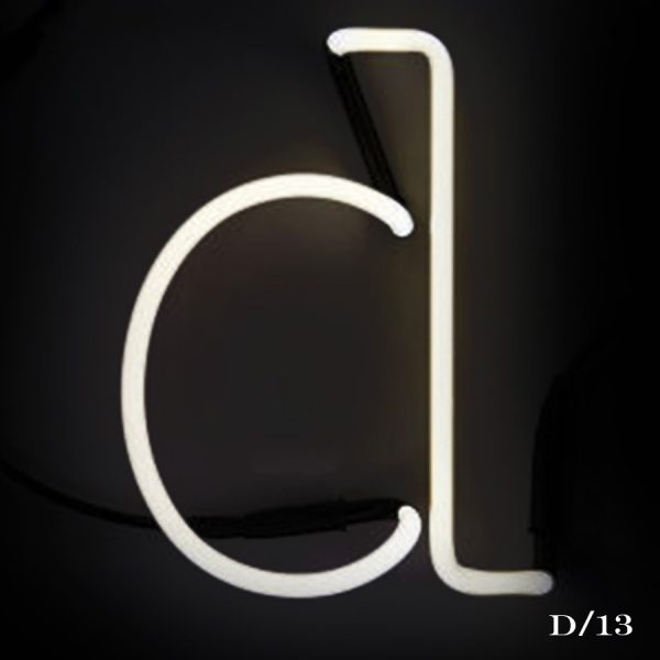Neon D Letter Light – Vintage Matters