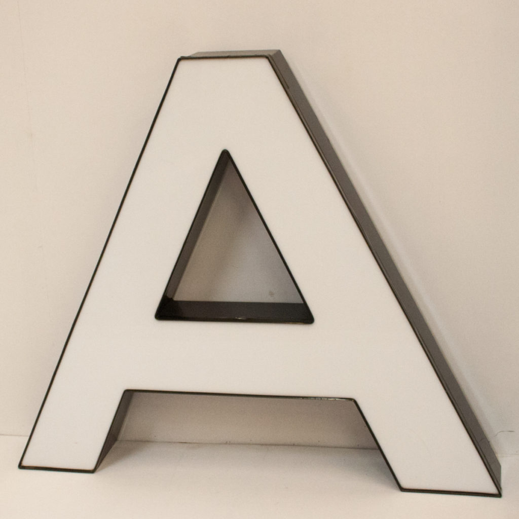 Reclaimed Large Black Metal Letter A - Vintage Matters