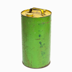 Vintage Green Metal Oil Can
